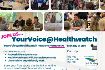 your voice at healthwatch poster
